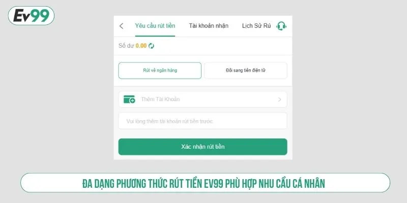 Hướng Dẫn Rút Tiền EV99 Nhanh Chóng, Bảo Mật Tuyệt Đối