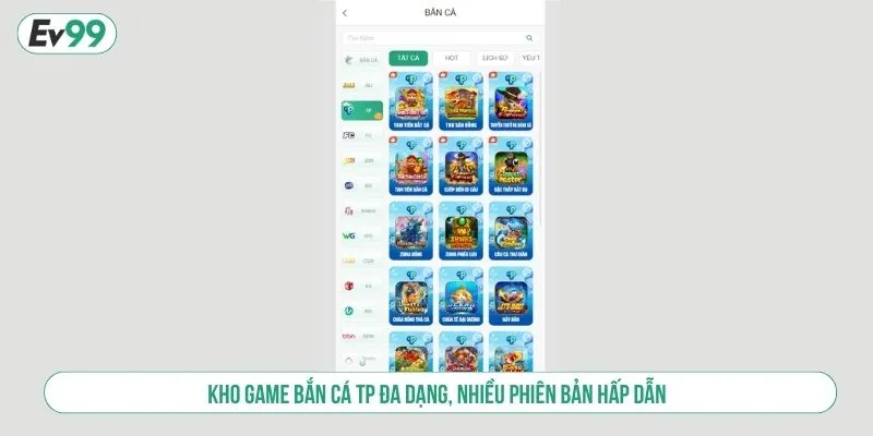 Bắn Cá TP EV99 Trải Nghiệm Săn Boss, Nhận Jackpot Khủng