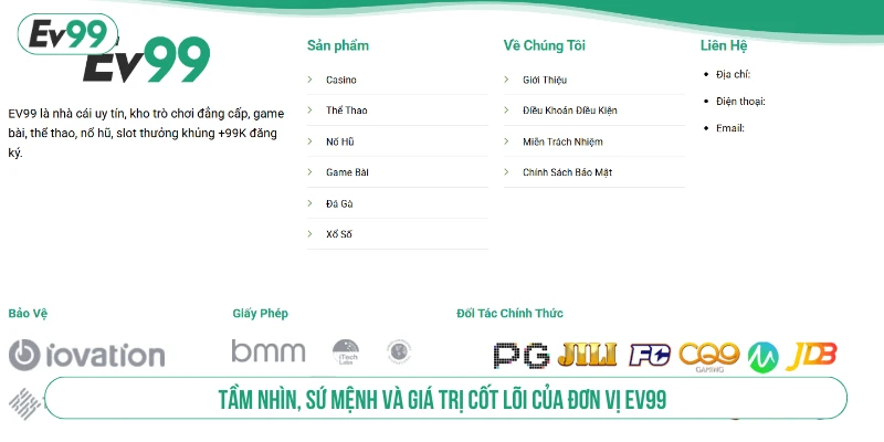 Giới thiệu EV99 Và Thông Tin Sân Chơi Cá Độ Top 1 Châu Á